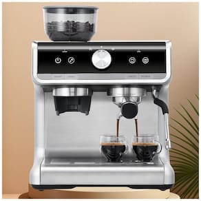 Máquina de Café em Aço Inoxidável, 20 BAR com Tanque de Água de 2,8L, 110V, Takywep, Prata