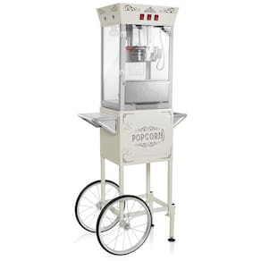 Carrinho de Pipoca Retrô com Panela de 226g e Produz até 10,8 kg de Pipoca, 110V 640W, OLDE MIDWAY, Preta