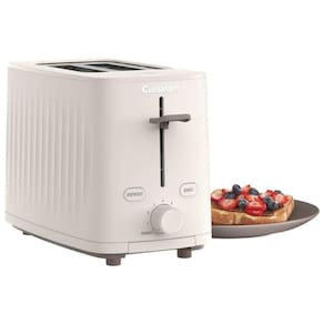 Torradeira 2 Fatias com Bandeja de Migalhas, 7 Níveis de Tostagem, Configurações de Bagel e Descongelamento, 110V 900W, CUISINART, Branca