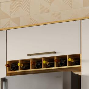 Armário de Cozinha Aéreo 100% MDF 1 Porta Basculante Suspenso Nápoli Prime 100% MDF