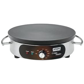 Máquina de Crepe em Aço Inoxidável com Espalhador e Espátula Inclusos, 220V 2800W, Waring WSC165BX, Branco