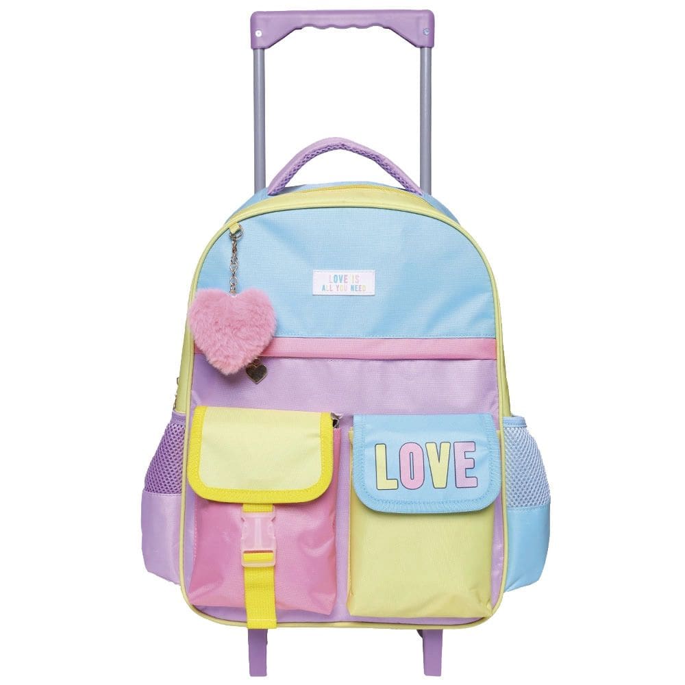 Mochila de Rodinhas Yins Love Color 16" - Item Variado