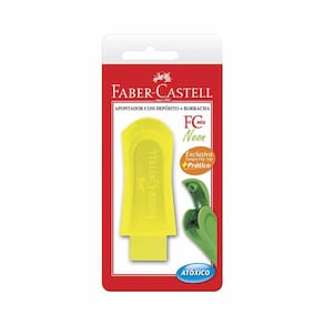 Apontador Faber-Castell com Depósito e Borracha Mix Neon Cores Diversas - Item  Variado