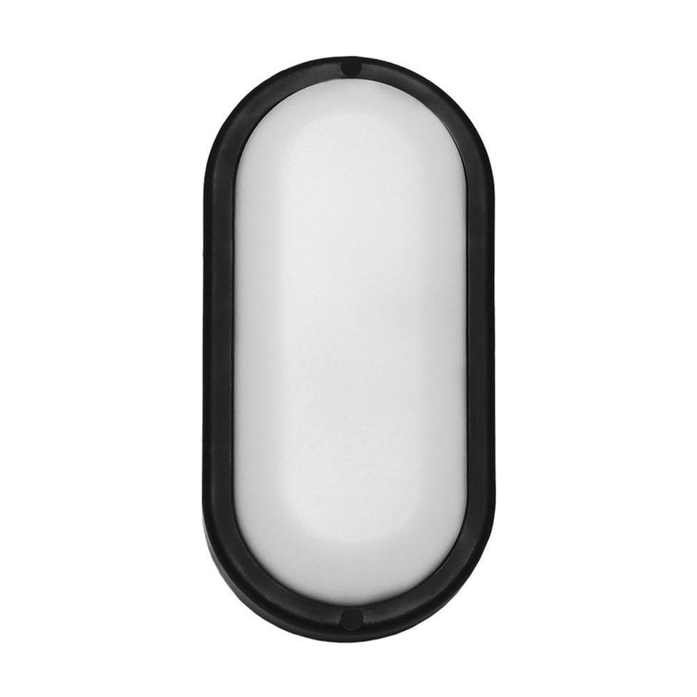 Kit 3 Arandela Tartaruga Led Taschibra Phare Slim 24w Ip65 3000k Bivolt Preto