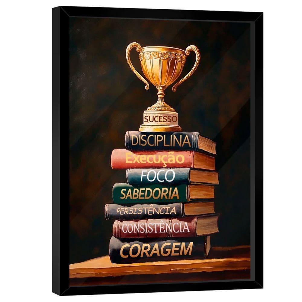 Quadro Decorativo Conhecimento é Sucesso