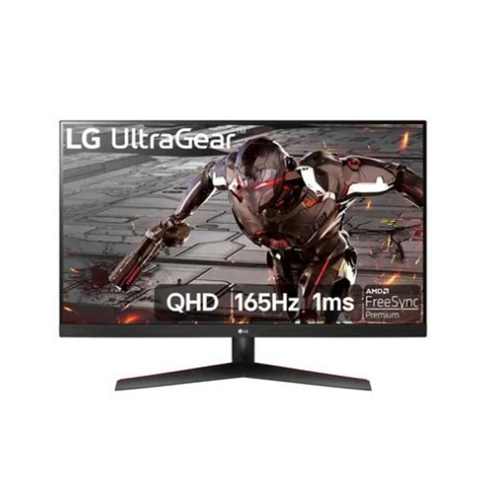Monitor Gamer LG UltraGear 32", 165Hz, QHD, 1ms, DisplayPort e HDMI, 95% sRGB, FreeSync Premium, HDR 10, VESA, Preto - 32GN600-B