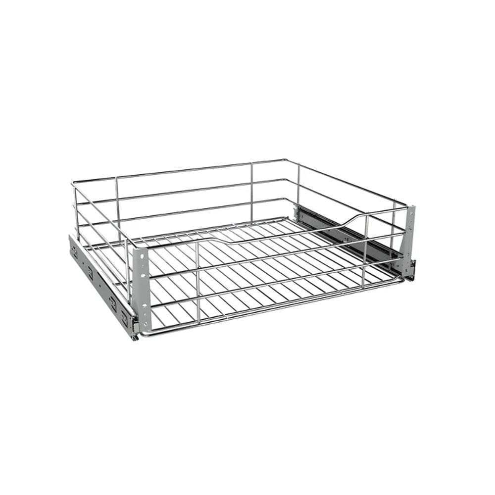 Gaveta Aramada Deslizante  67x16x48  Aço Cromado 7014