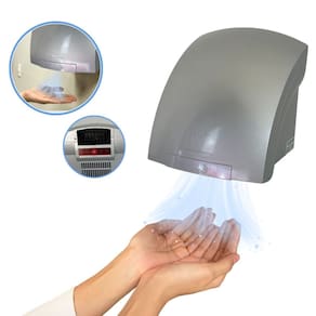 Secador de Mãos Automático 12 m/s Elétrico 1500W Sensor para Banheiro Cinza Importway Iwsma-12 Cz