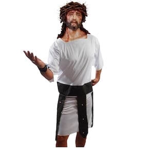 Fantasia Traje Teatral Caracterização Paixão de Cristo Crucificação de Jesus Teatro de Páscoa Evento Sexta Feira Santa