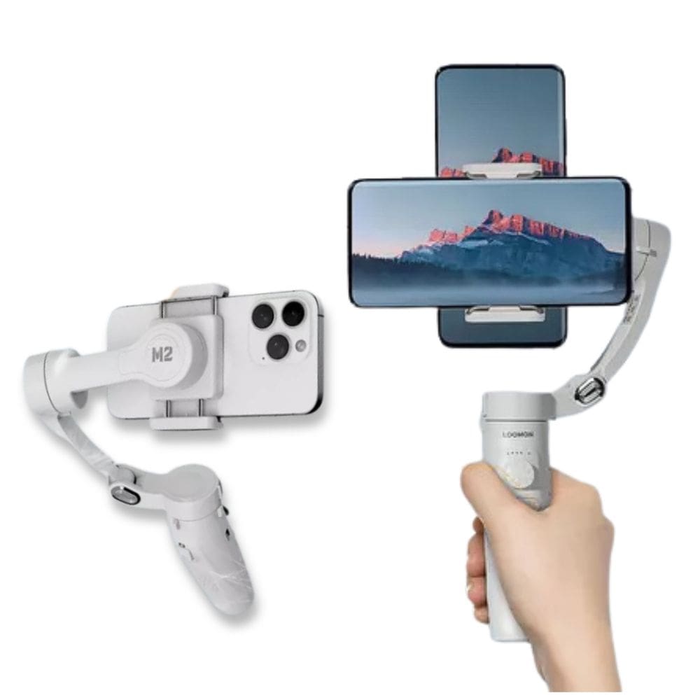 Estabilizador de Vídeos 3 Eixos Gimbal Rastreamento Facial Bateria Durável Corporal e Controle por Gestos