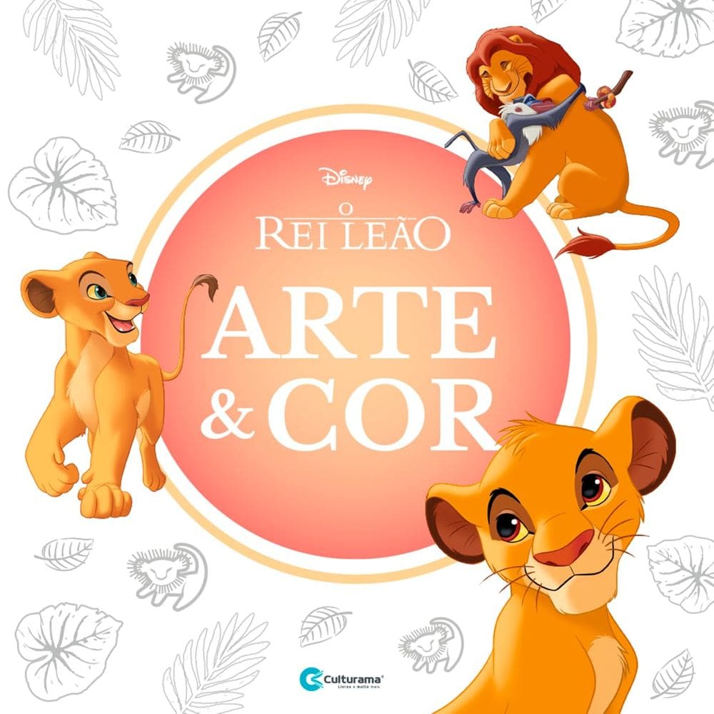 Livro e Album de Colorir Arte & Cor O Rei Leão- Culturama