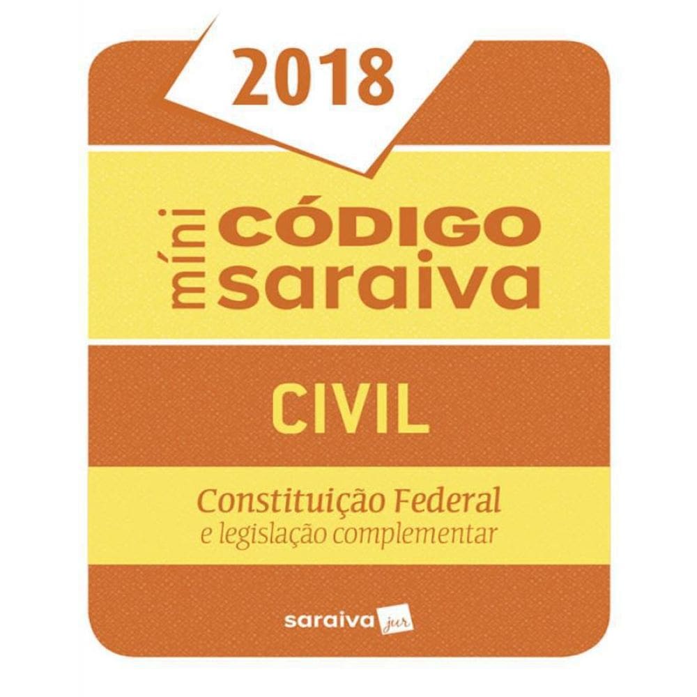 Livro Minicodigo Saraiva - Civil - 2018 - 24 Ed