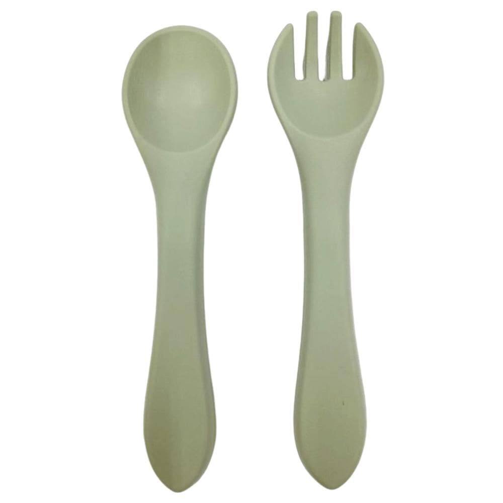 Kit Refeição Infantil 2 Pçs Silicone 2445982 Verde - Quanhe