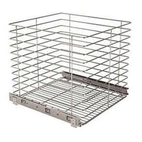 Tulha Deslizante Cesto Roupa De Base 35x42x47 C Trilhos 7026