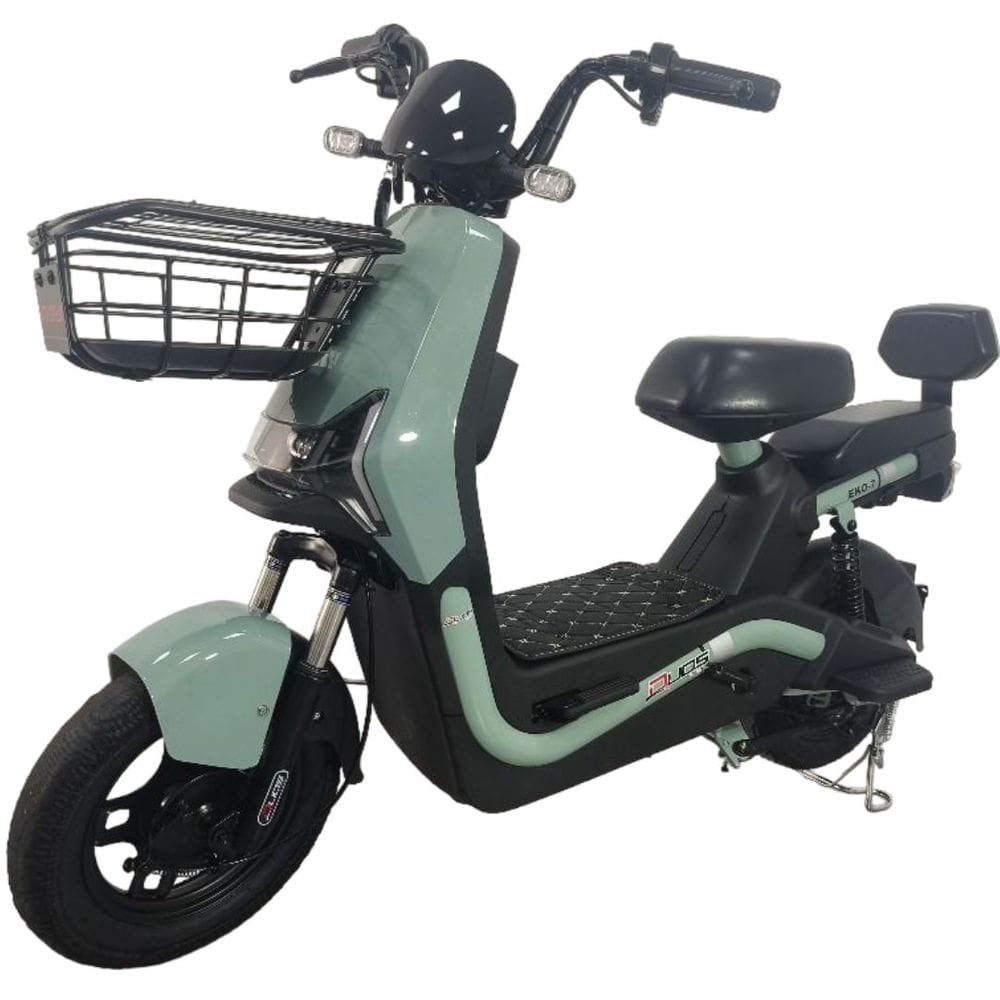 Bicicleta Scooter Elétrica Autopropelida 600W Eko-7 Duos Verde