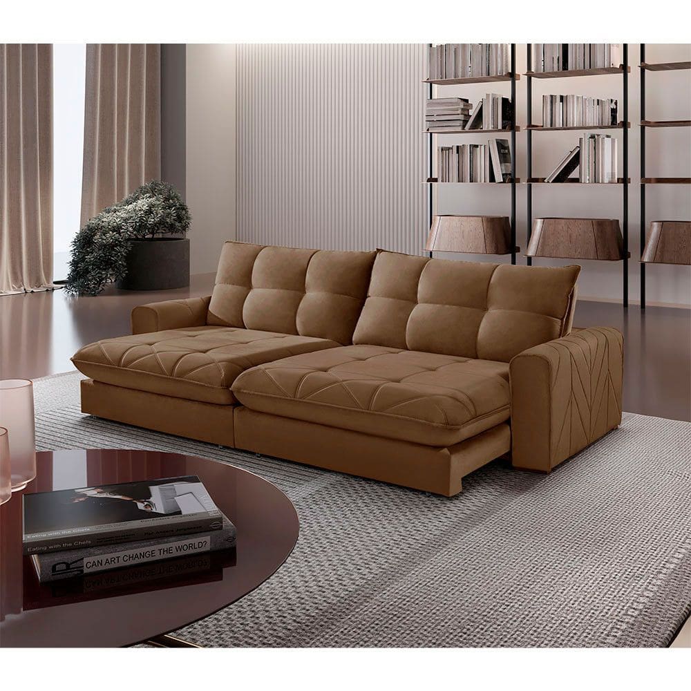Sofá Firenze Veludo 02 Módulos de 90cm B25cm Meu Sofá Online