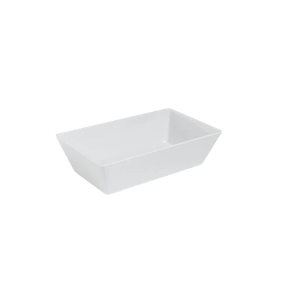 Travessa Retangular Gastronorm Deep Melamina Branco 3 Litros