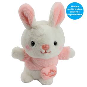 Pelucia Coelho com Roupinha - Rosa BBR