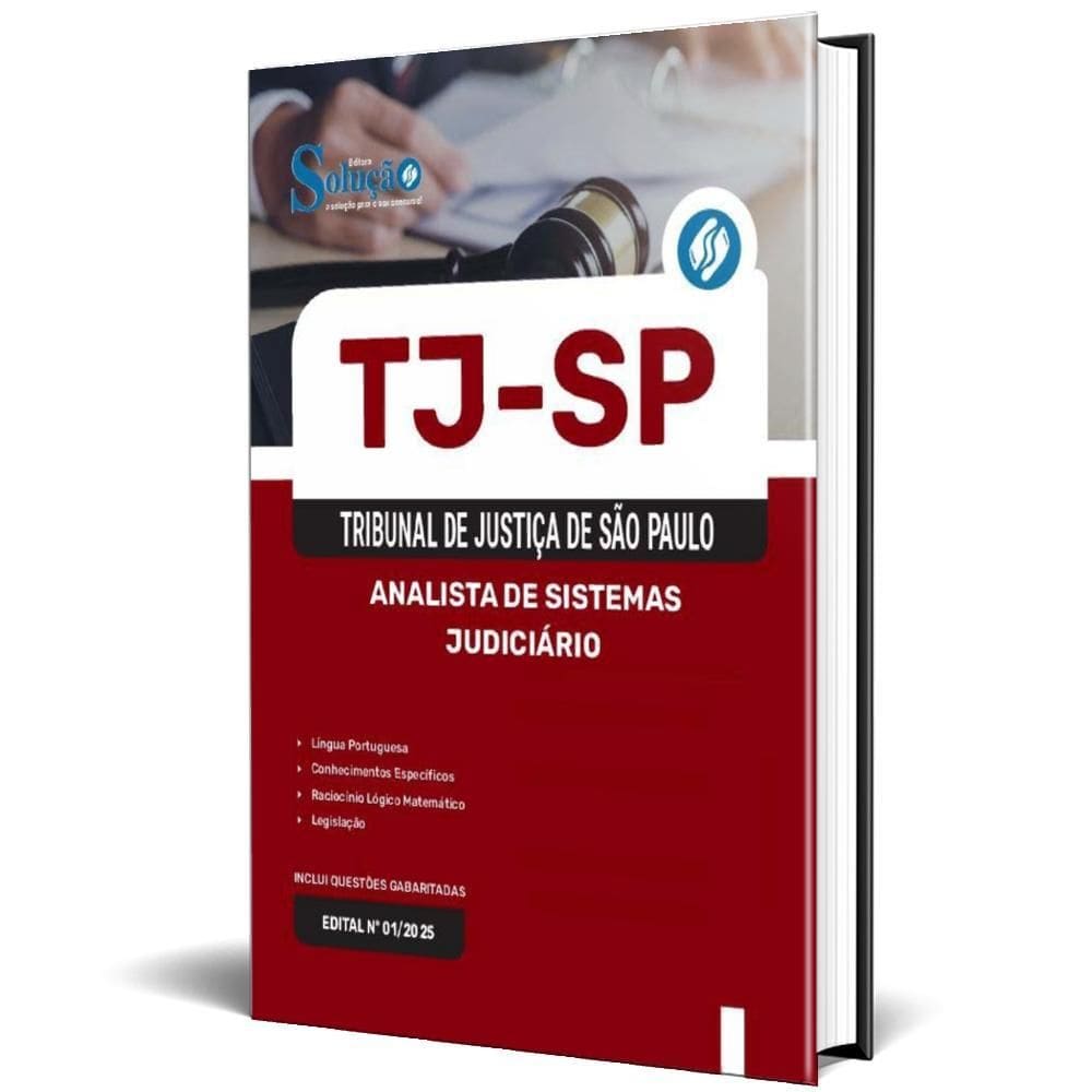 Apostila Tj Sp 2025 - Analista De Sistemas Judiciário