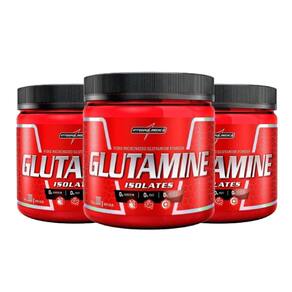 Kit Glutamina Isolada (300g) Integralmedica - 3 Unidades