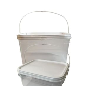 Balde Para Peixes 2.4 Litros Com Tampa-Kit 7 Pçs