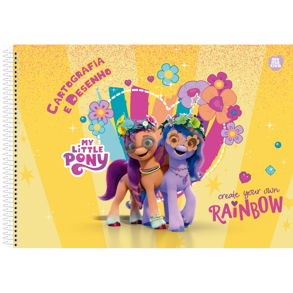 Caderno Desenho 60 Folhas My Little Pony Animativa 5184