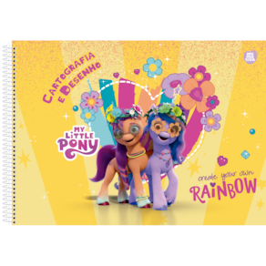 Caderno Desenho 60 Folhas My Little Pony Animativa 5184