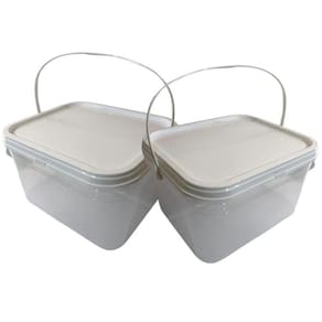 Balde Alça Plastica Para Massinha 2.4L-Kit 7 Pçs