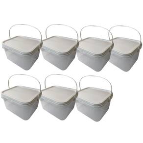 Balde Para Lembrancinha Transparente 2.4L-Kit 7 Pçs
