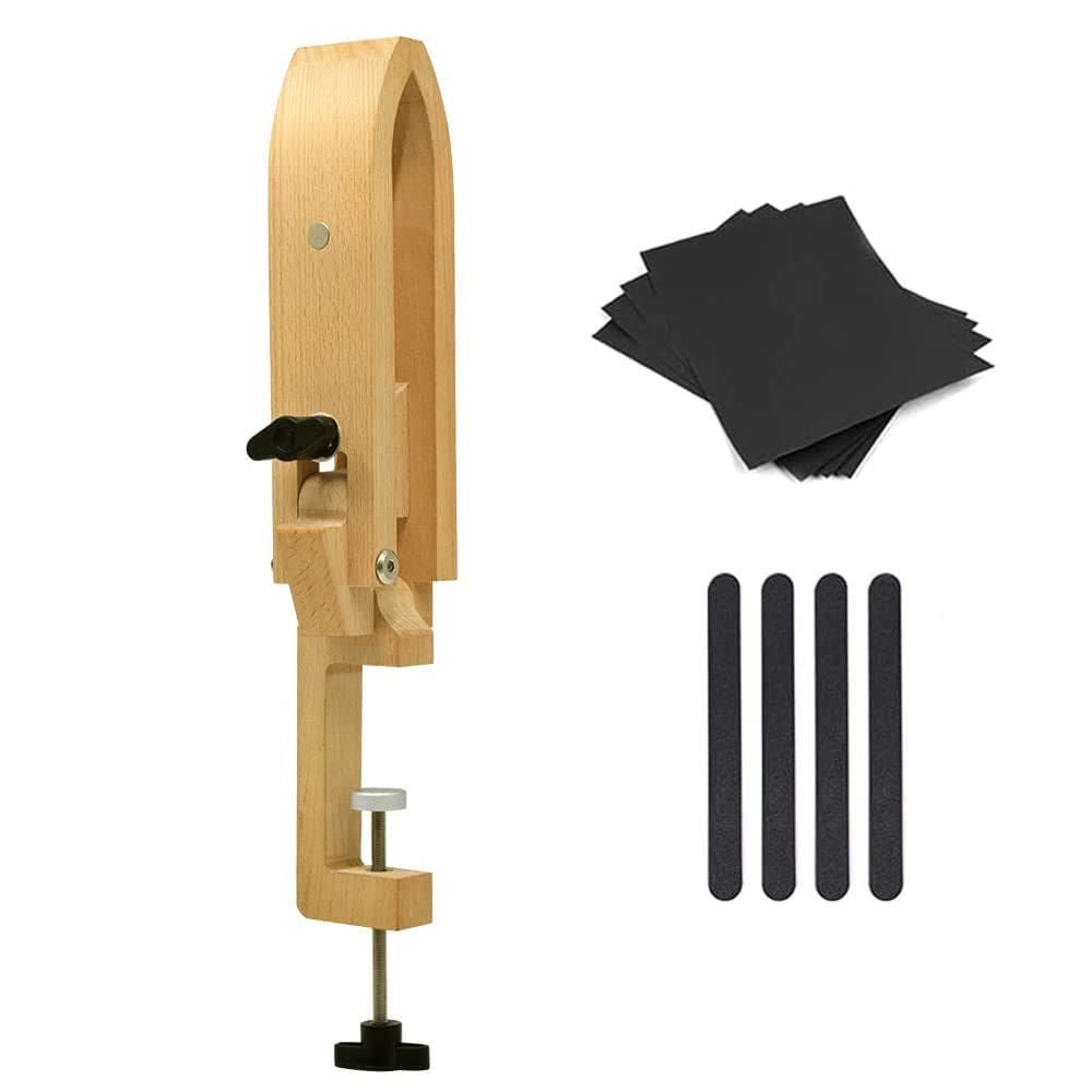 Braçadeira de couro dobrável em madeira de faia Sewing Pony FASTTOBUY