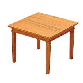 Mesa de Jantar 80x80cm Madeira Maciça Natural Natural