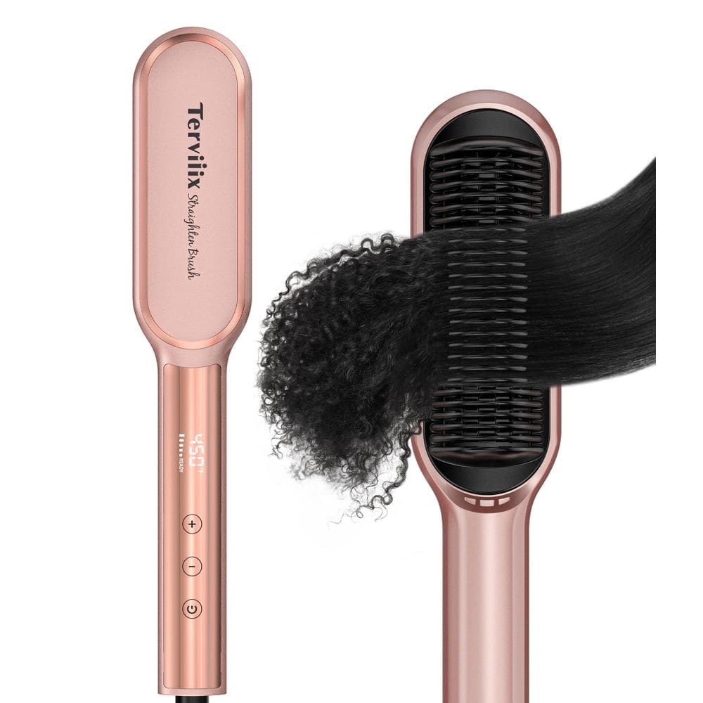 Escova de alisamento de cabelo Terviiix Frizz Buster Ionic 450°F
