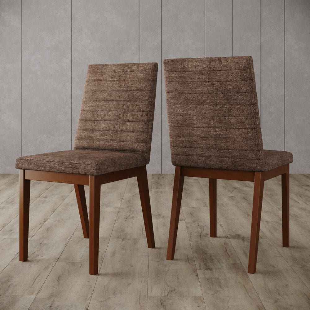 Conjunto 2 Cadeiras para Mesa de Jantar Elena Marrom/Cacao