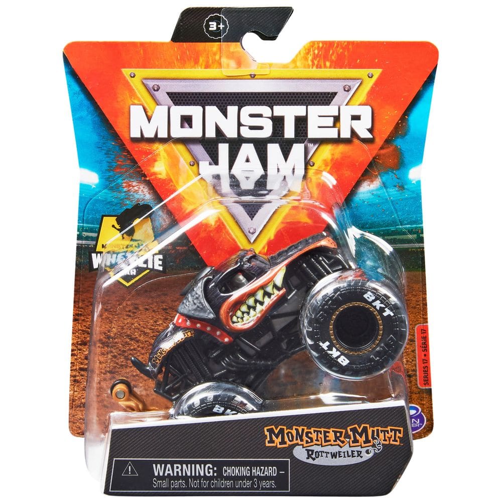 Caminhão Monster Jam Monster Mutt Rottweiler 1:64 fundido sob pressão