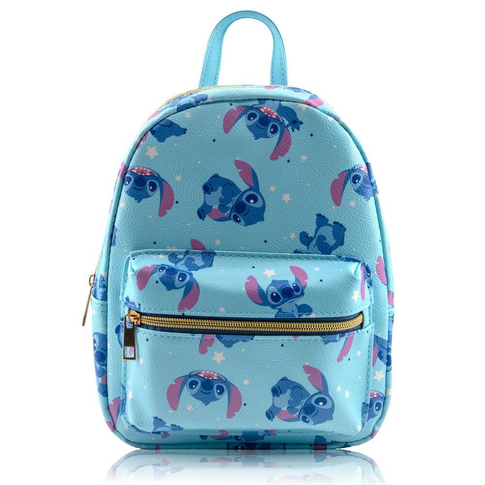 Mochila Fast Forward Disney Lilo and Stitch em couro PU de 10 pontos