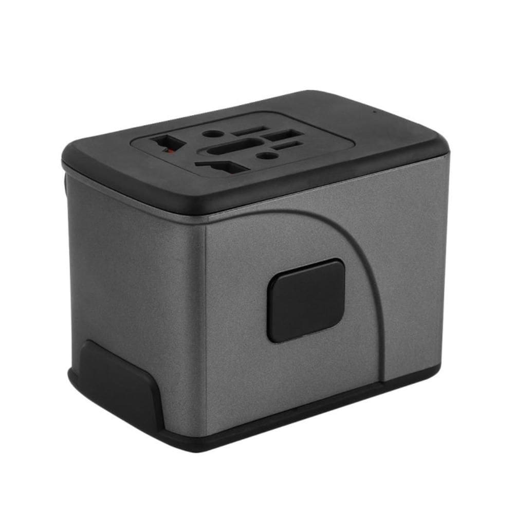 Carregador de parede Universal - 4 Saídas USB - 1 USC-C - Bivolt - 3A - Preto - Geonav TLCH65BK