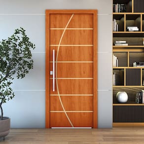 Kit 2 Portas De Madeira Frisada U.V  210cm x 80cm - R20C