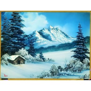 Quebra-cabeça Toynk Bob Ross Um dia de inverno perfeito 1000 peças