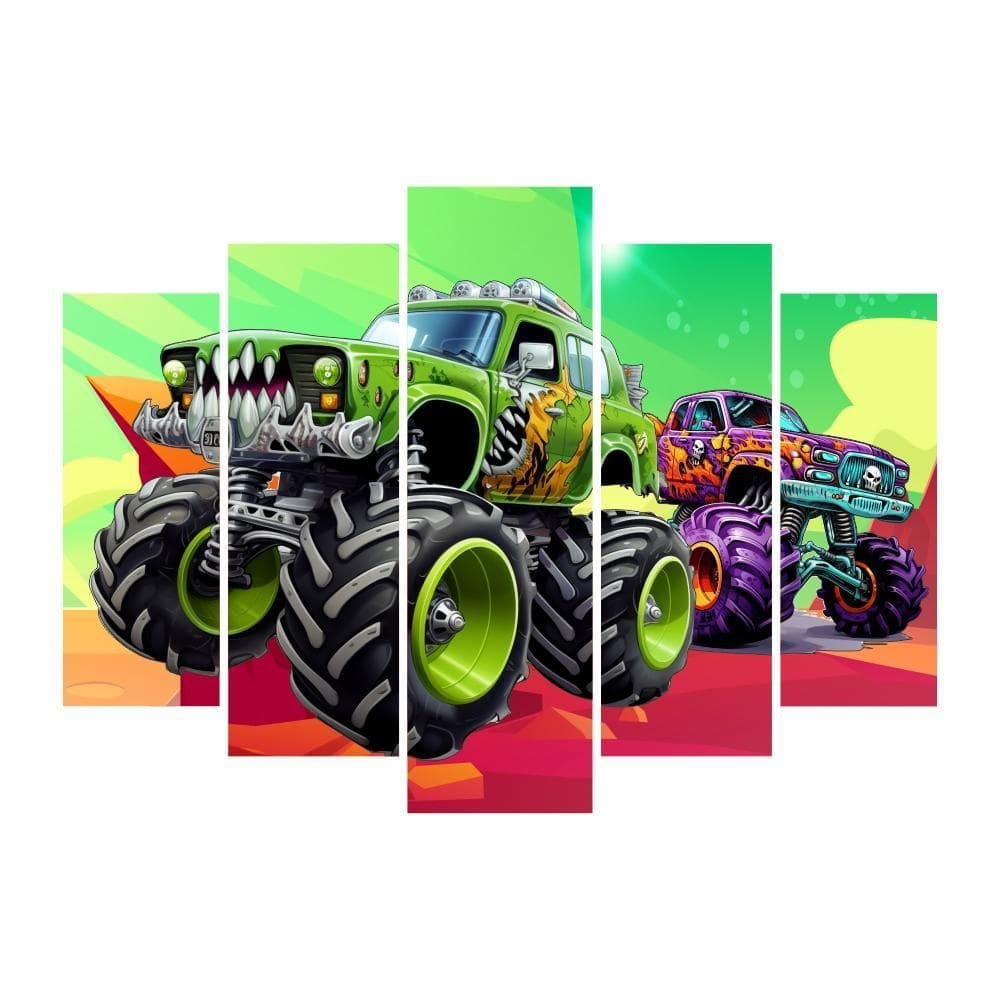 Kit Decoração Festa Aniversário Monster Truck Caminhão Race