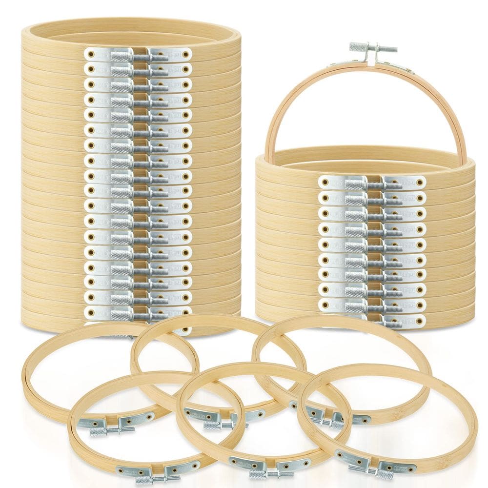 Aros de bordado Weysat 13 cm Bamboo Circle Bulk (60 unidades)