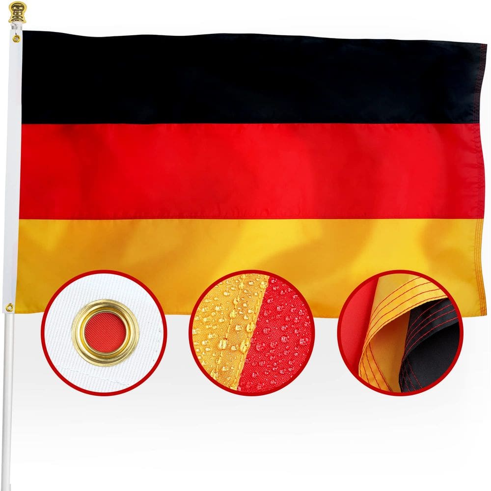 Bandeira: XIFAN, Alemanha, Alemanha, 3 x 5 pés, nylon premium, 210D, exterior