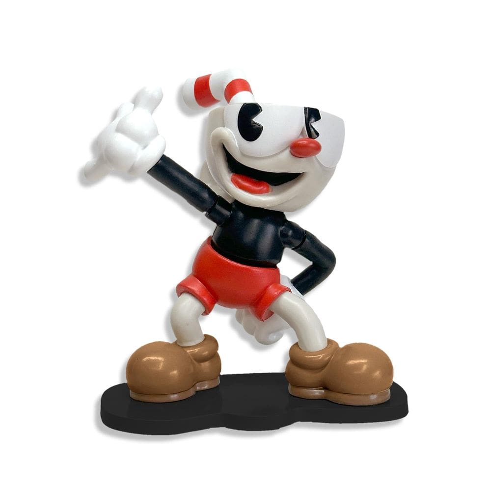 Mini boneco Toynk Cuphead Create-A-Figure de 8 cm com peças intercambiáveis