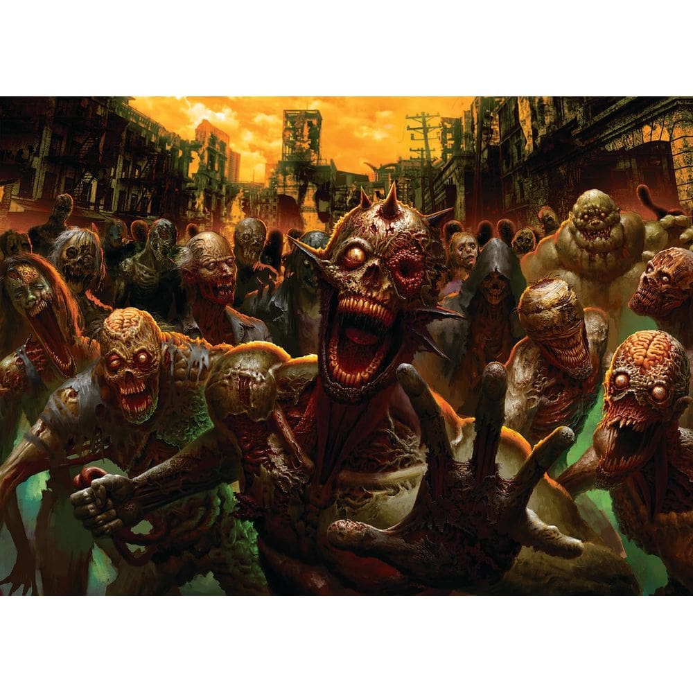 Quebra-cabeça Toynk Zombie Horde Monster Horror 1000 peças