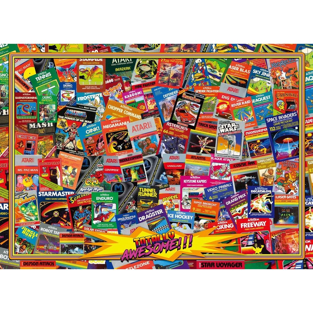 Quebra-cabeça OG Gaming 1000 peças inspirado no Atari 2600
