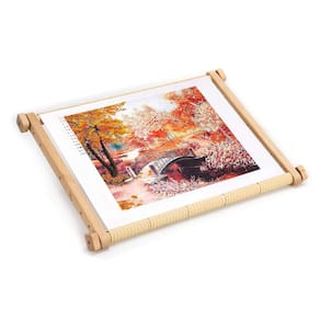 Tapeçaria bordada Scroll Frame AllAboutEmbroiderYUA 25x32cm