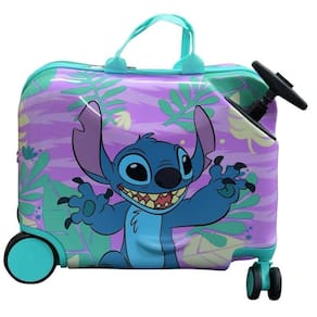Mala Fast Forward Lilo & Stitch Ride-On para crianças — carrinho leve de 18" com assento