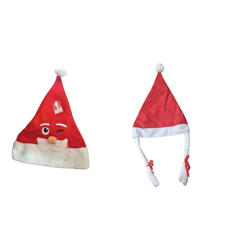 Kit Gorros De Natal Divertidos Para Casal Feminino Masculino