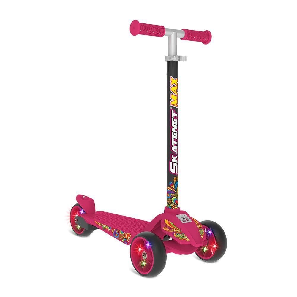 Skatenet Max Pink LED Ajustável - Bandeirante