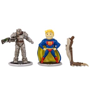 Mini conjunto de bonecos Fallout T-60 Power Armor e Vault Boy 3