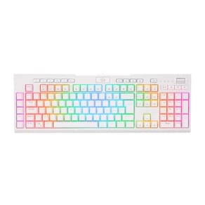 Teclado Mecânico Gamer Redragon Brahma Pro - ABNT2 - RGB Chroma Switch Marrom - Branco K586W-RGB-PRO
